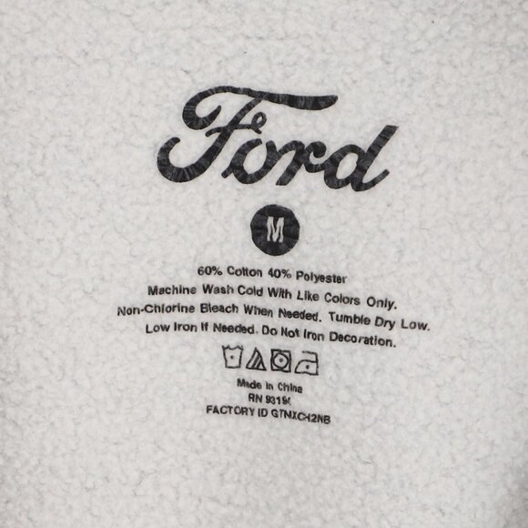 FORD Mustang Boss 302 Full-Zip Hoodie Gray Fleece Unisex Size M - Picture 7 of 7